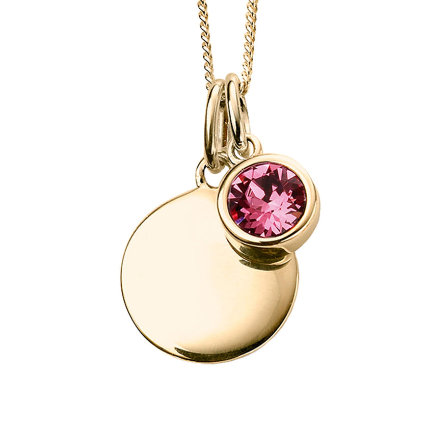 Crystal Birthstone Pendant