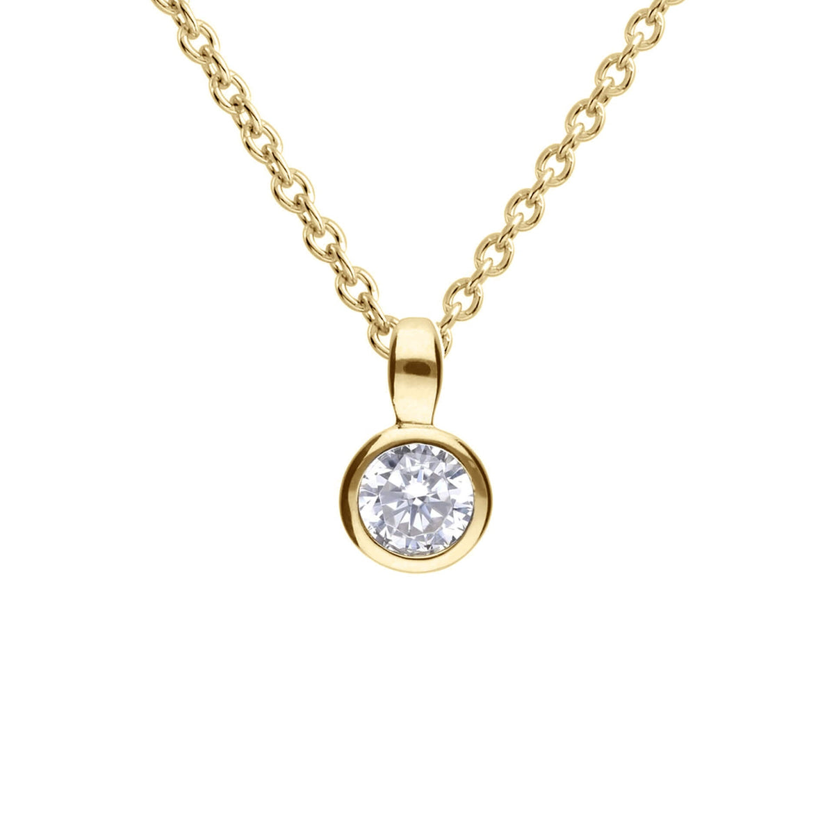 Diamonfire Bezel Set Carat Pendant