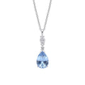 Diamonfire Teardrop and Marquise Drop Pendant