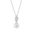 Diamonfire Marquise Pearl Drop Pendant