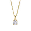Diamonfire Double Claw Solitaire Pendant