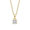 Diamonfire Double Claw Solitaire Pendant