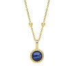 Beginnings Milgrain Semi-Precious Cabochon Birthstone Pendant