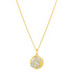 Collier Or Nuit Étoilée Émail Opale Rose et Perle