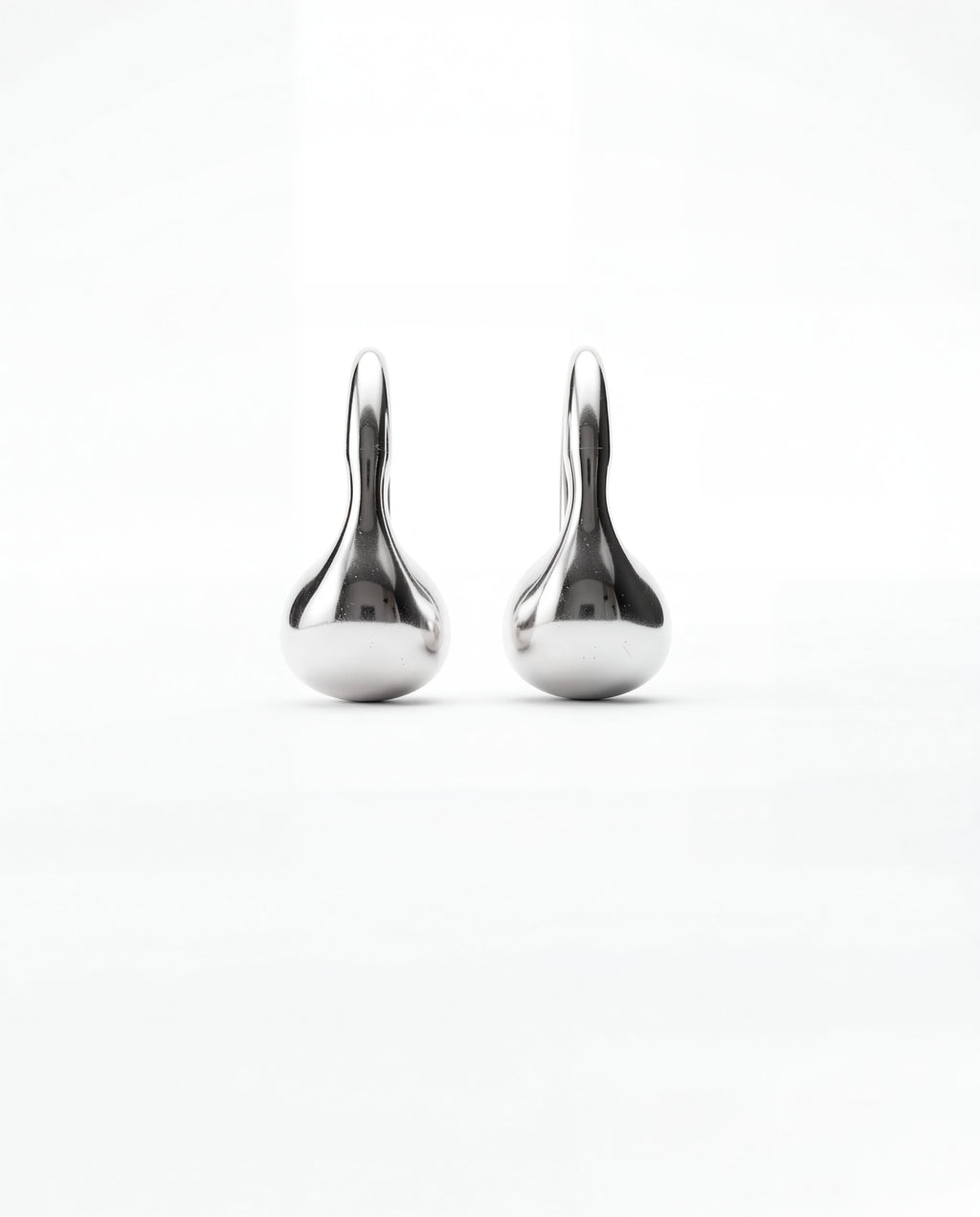 Pea Hoops | Sterling Silver