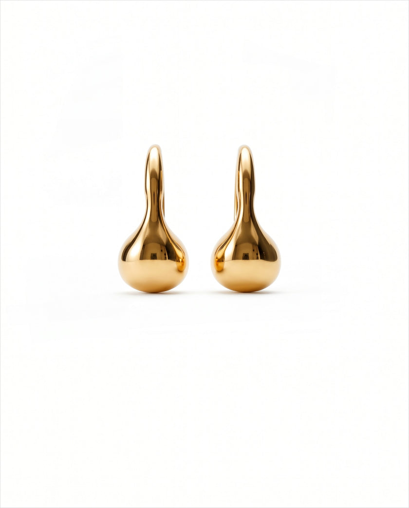Pea Hoops | Gold Vermeil