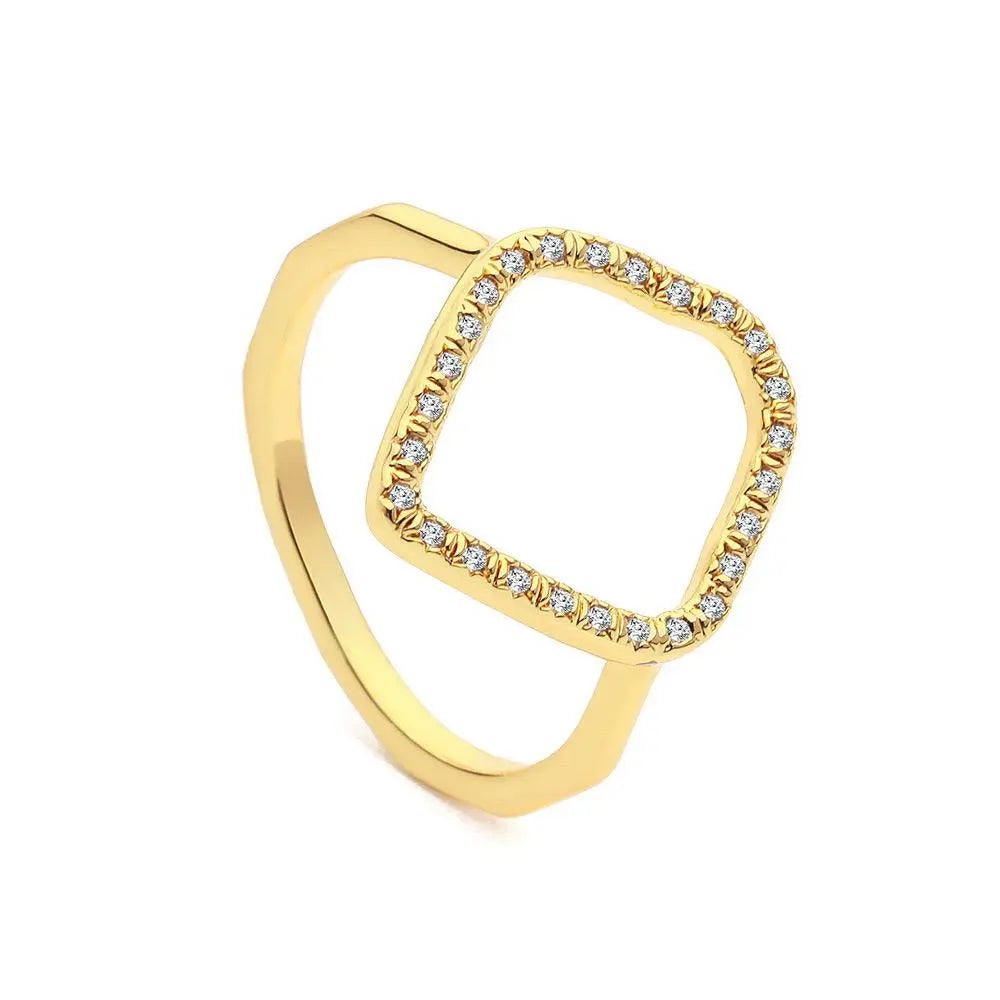 Jamie Luxe 18k vergulde holle juwelenring