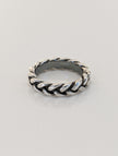 Silver Steed Plaited Ring 2