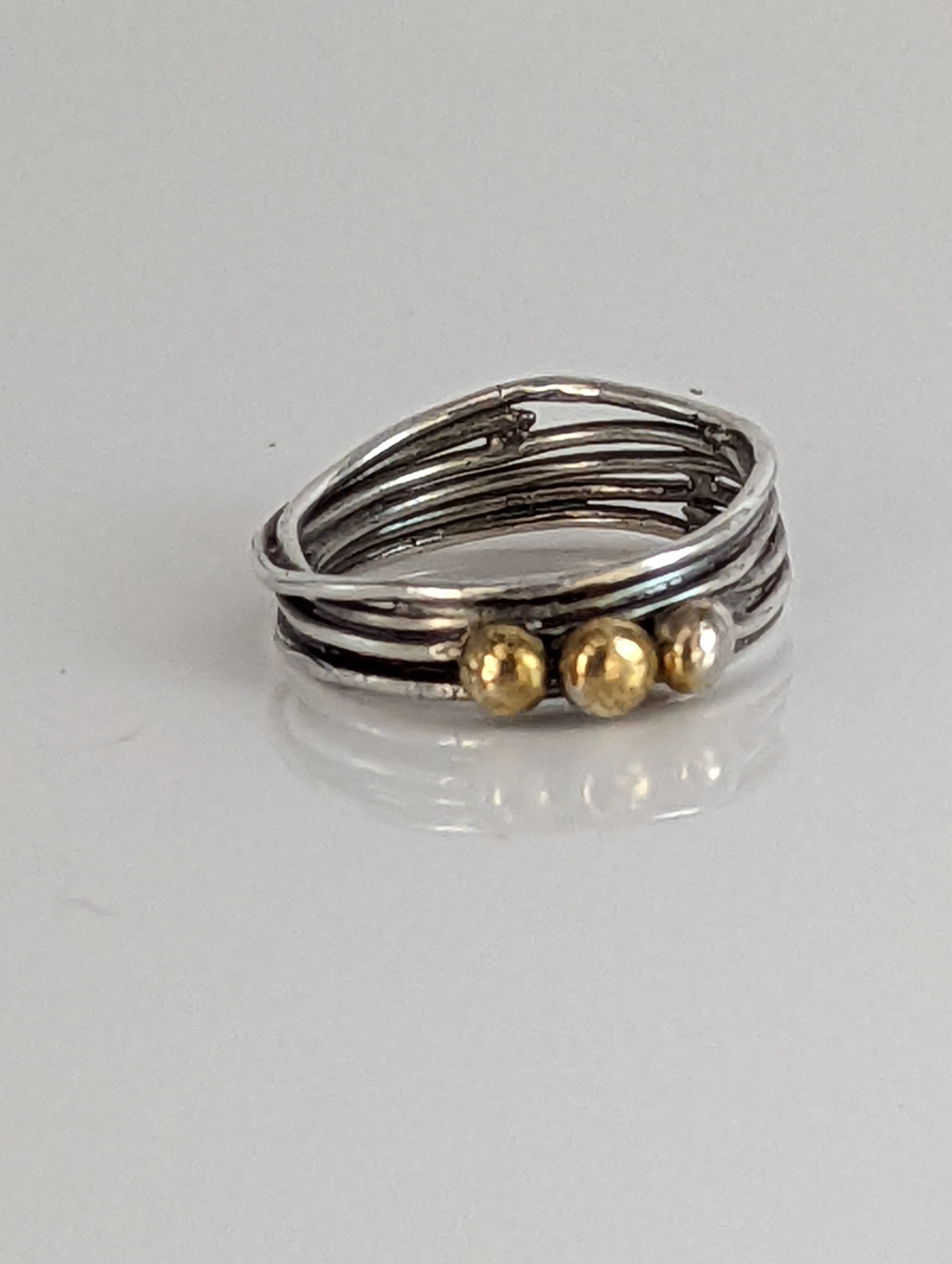 Silver Steed Silver Wired Band with Brass Balls