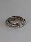 925 Silver Interlinking Bands Ring – Handmade Equestrian Jewellery by Silver Steed