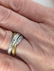 Silver Steed Two Tone Three Interlinking Bands