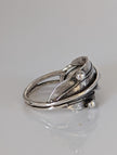 925 Silver Leaves Ring with Silver Buds – Nature-Inspired Gift