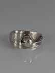 Silver Steed One Round Bud Ring