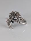 Silver Steed Fantasy Dragon Ring