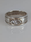 Silver Steed Silver Zirconia Band