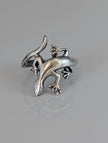 Silver Steed Lizard Ring