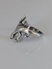 Silver Steed Lizard Ring