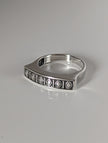 Silver Steed Greek Theme Ring