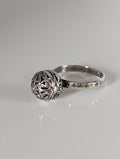 Silver Steed Large Unique Ball Handmade Silver Ring