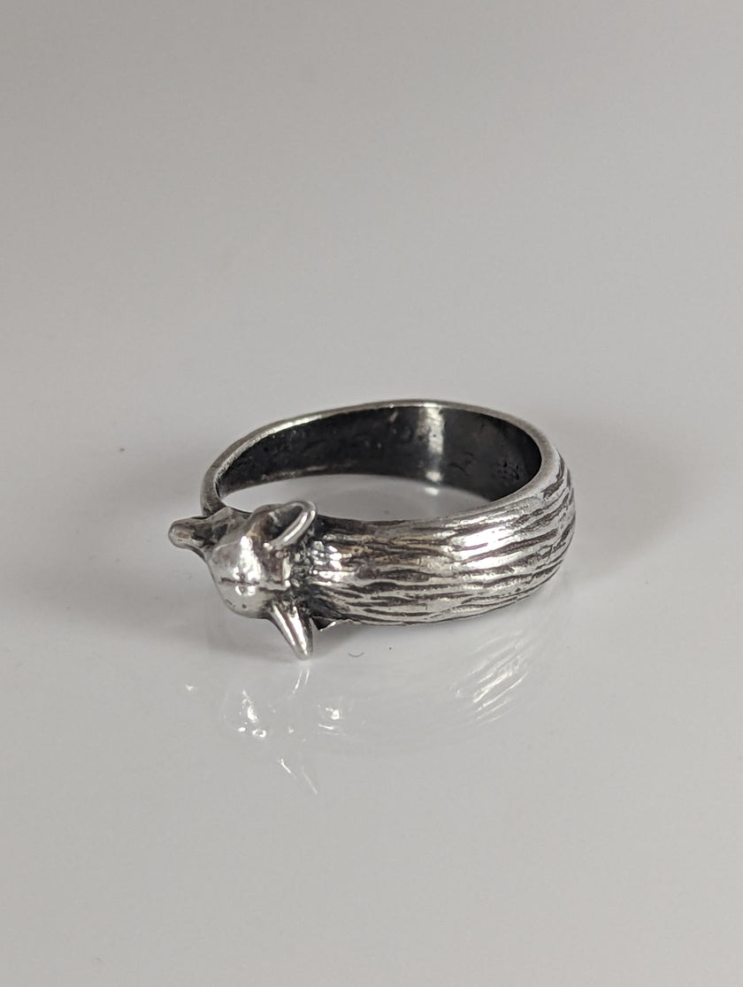 925 Silver Fox Ring 2 – Elegant Animal-Inspired Jewellery for Her or Him