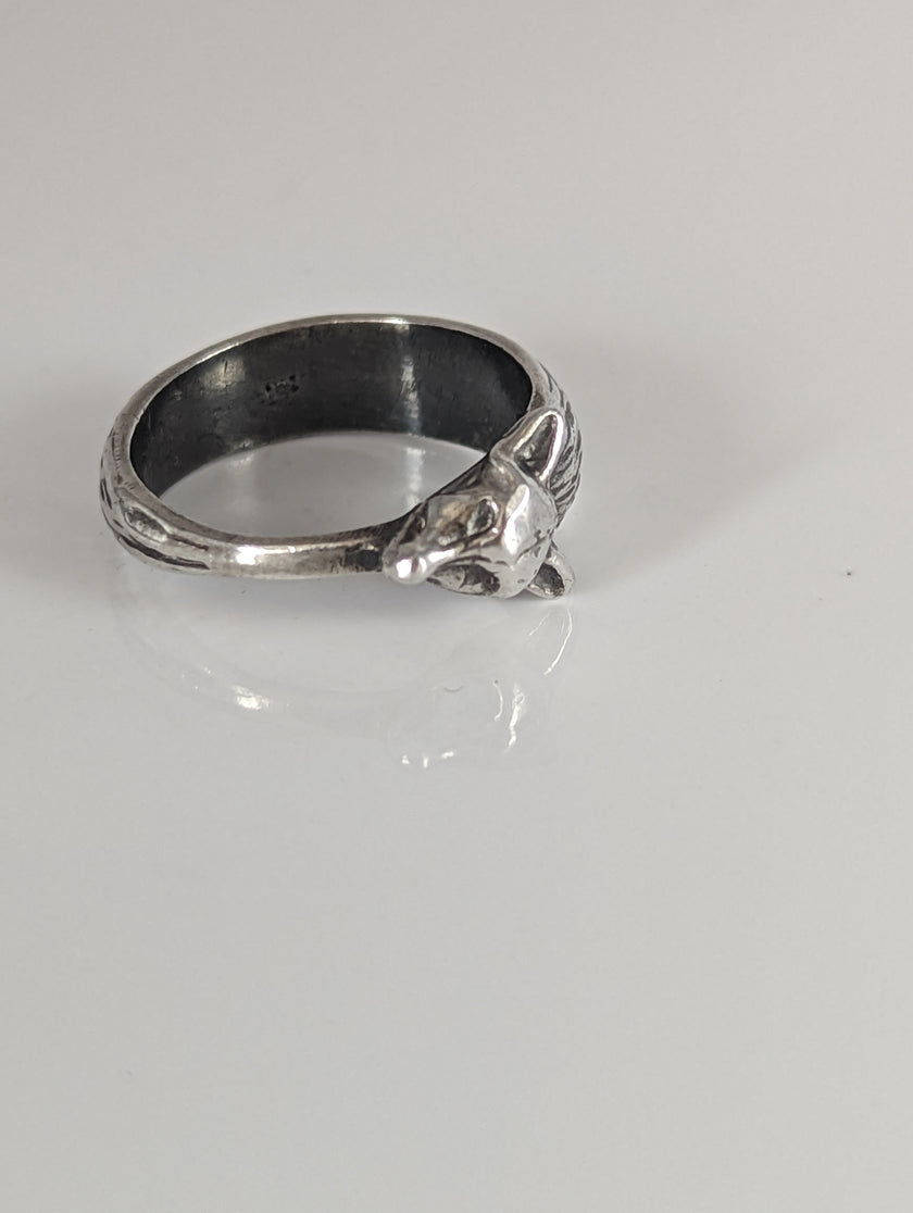 925 Silver Fox Ring 2 – Elegant Animal-Inspired Jewellery for Her or Him
