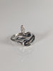 Silver Steed Snake Silver Ring