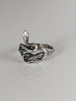 Silver Steed Snake Silver Ring