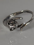 Silver Steed Jumping Cat Silver Ring
