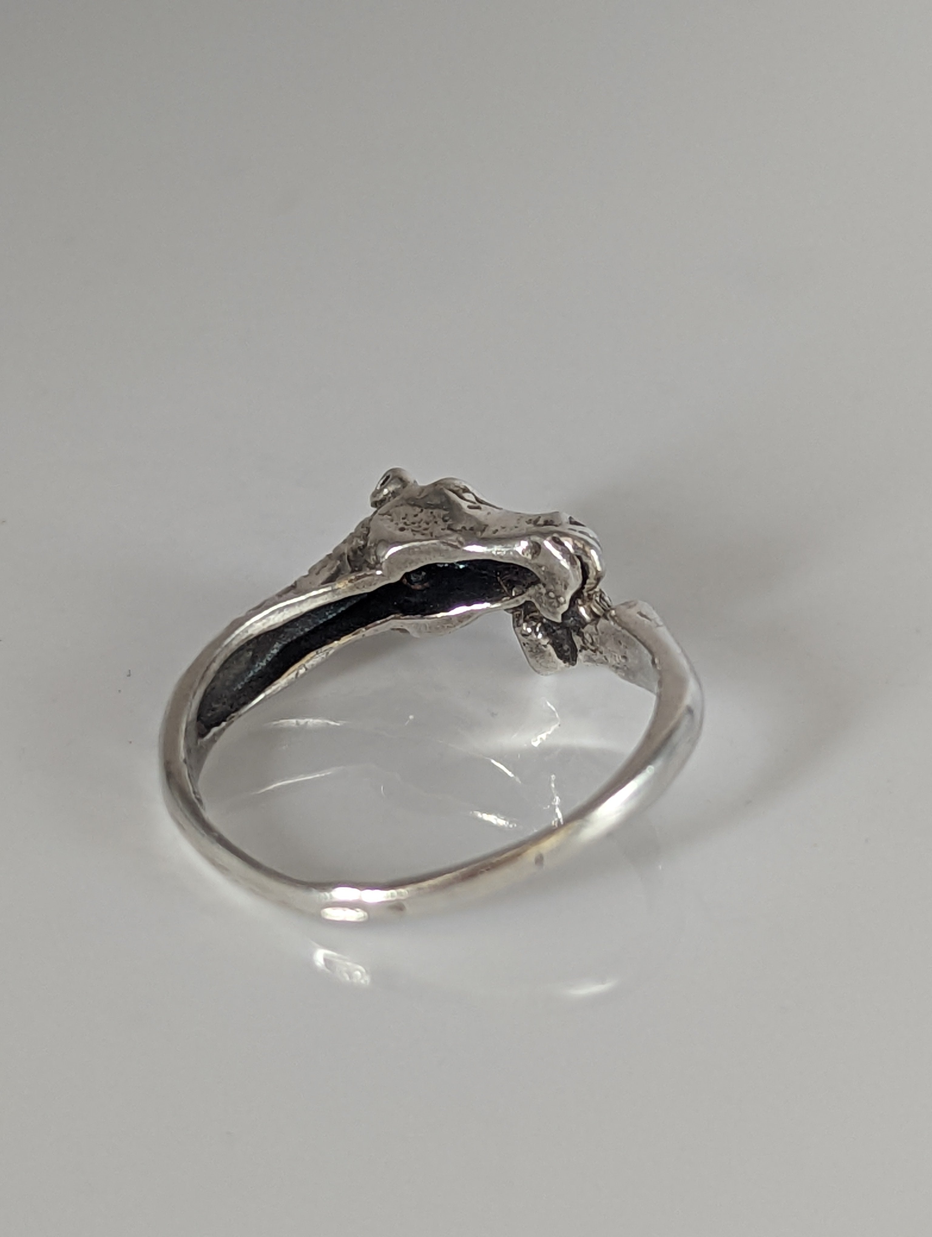 925 Silver Horse Head & Hoof Ring – Equestrian Gift for Him or Her