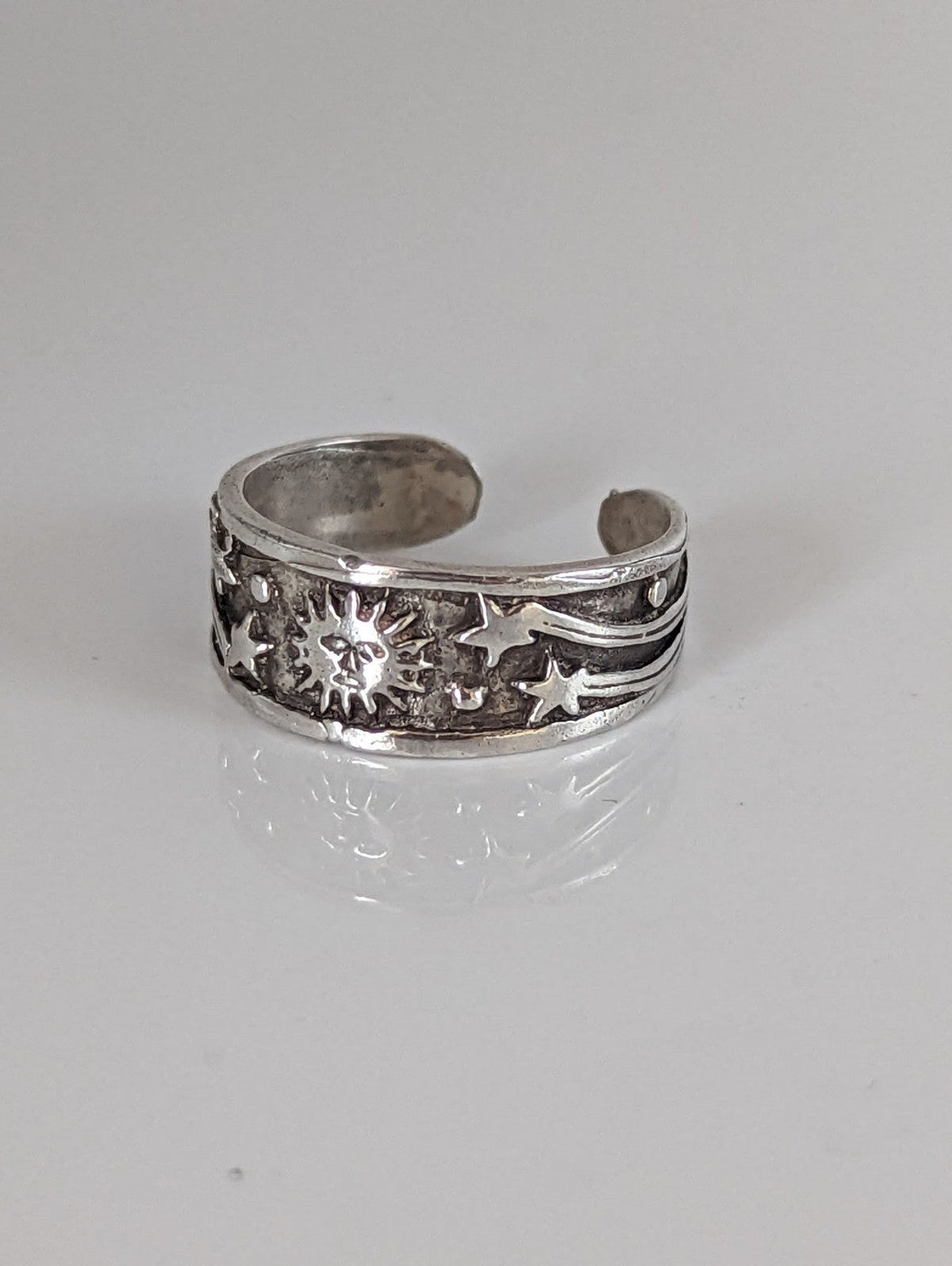 Silver Steed Galaxy Adjustable Silver Band