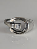 925 Silver Horseshoe Ring – Equestrian Symbol & Gift for Him or Her