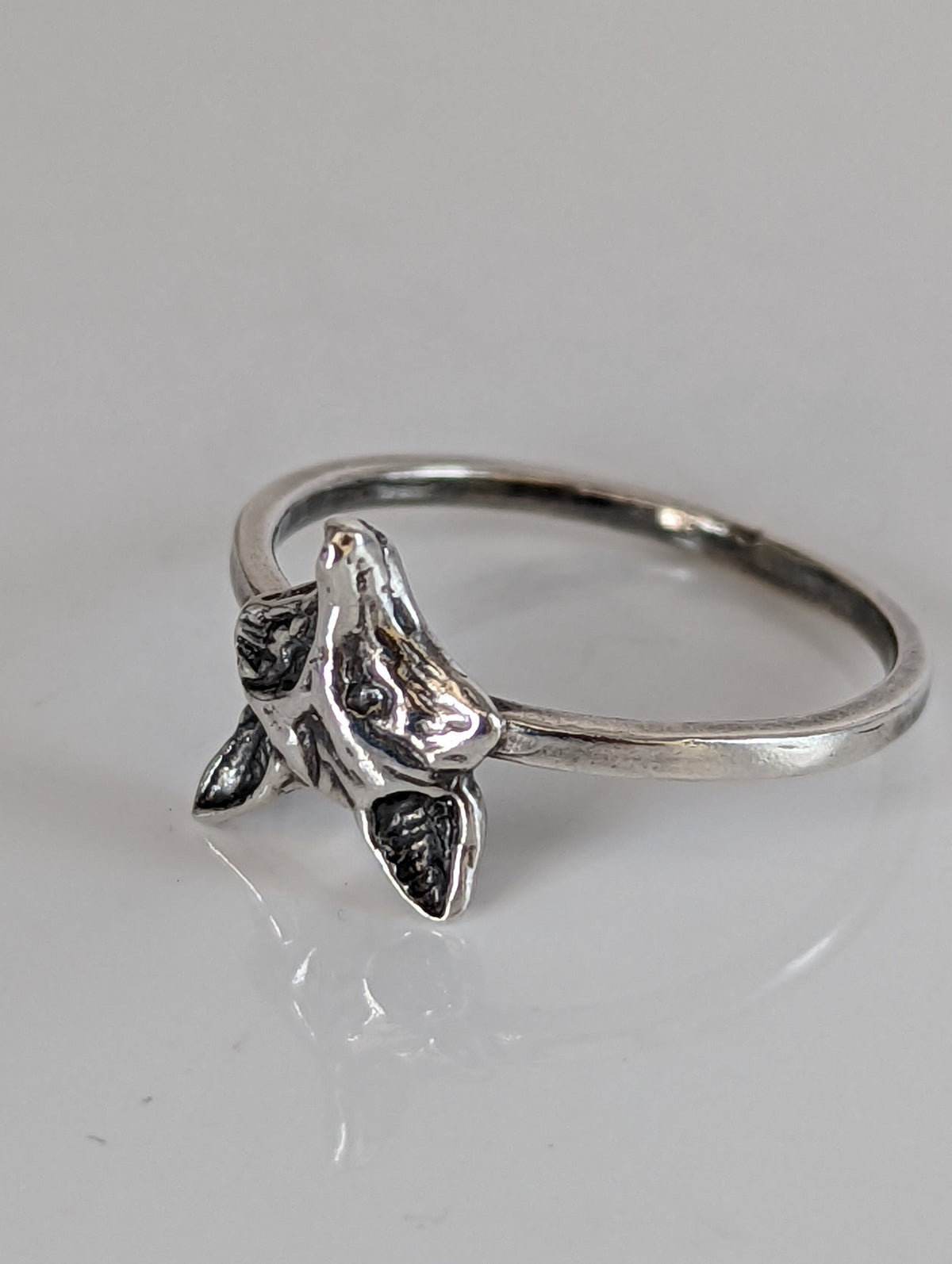 925 Silver Fox Ring – Nature-Inspired Handmade Gift for Animal Lovers
