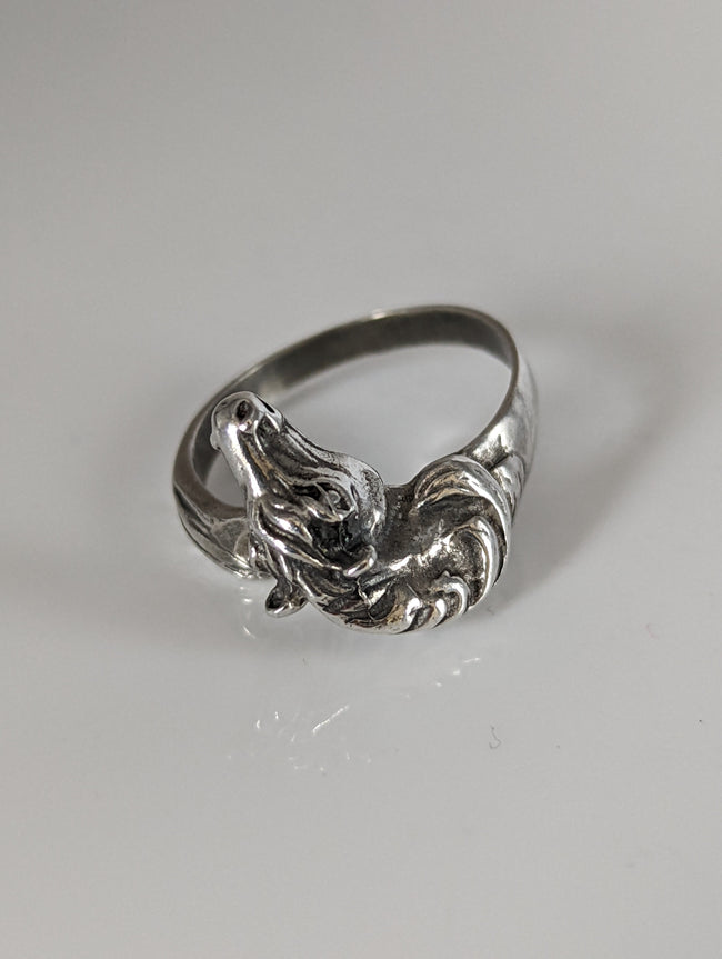 925 Silver Steed Horse Head Ring – Bold Equestrian Statement for Him or Her