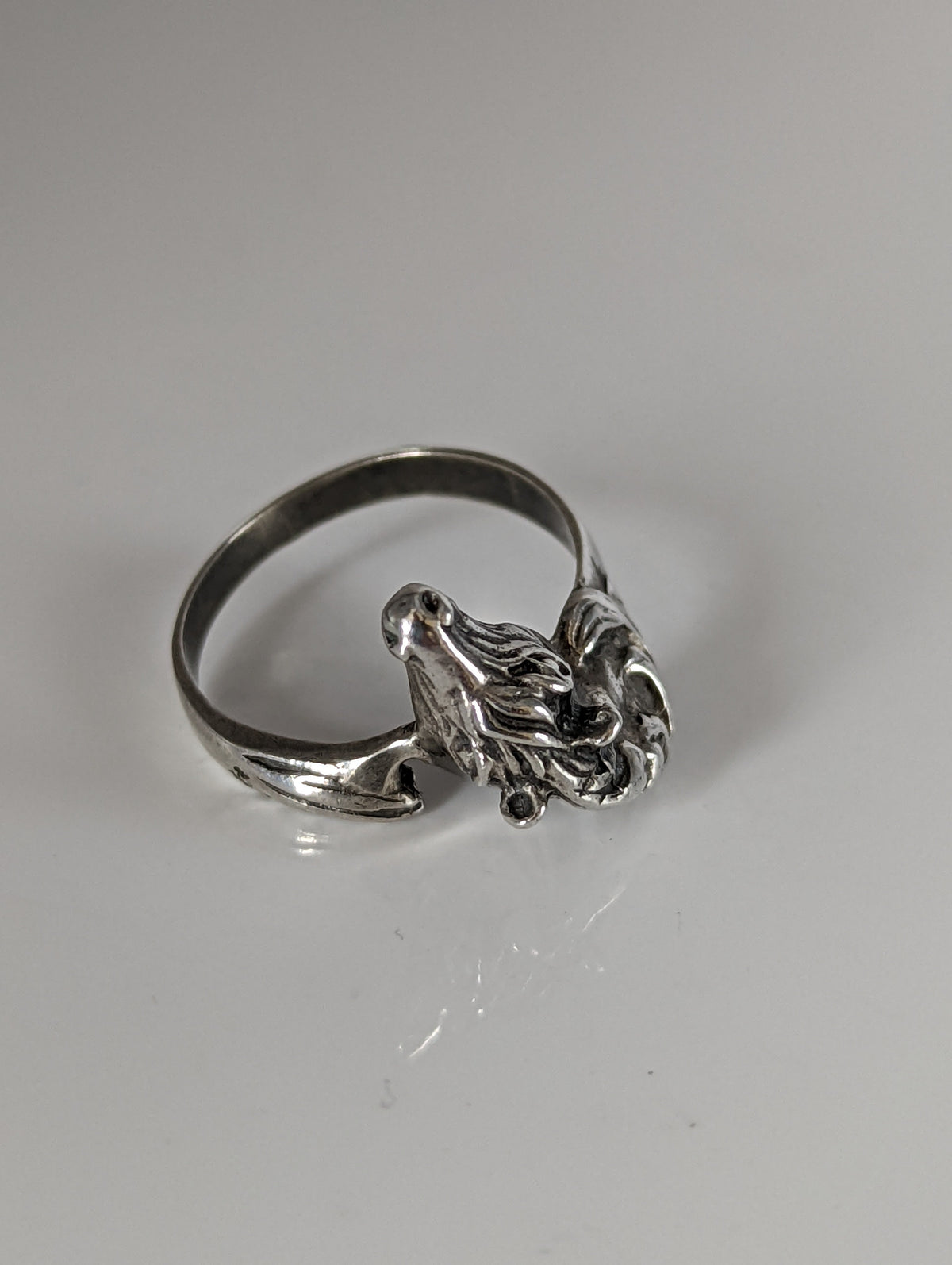 925 Silver Steed Horse Head Ring – Bold Equestrian Statement for Him or Her