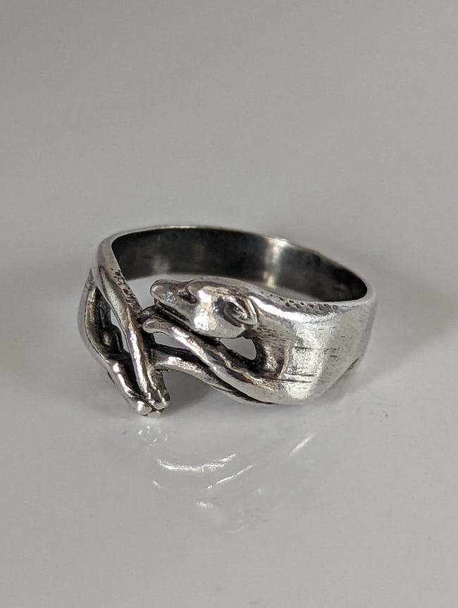 925 Silver Greyhound Ring – Handmade Elegant Dog Lover’s Band