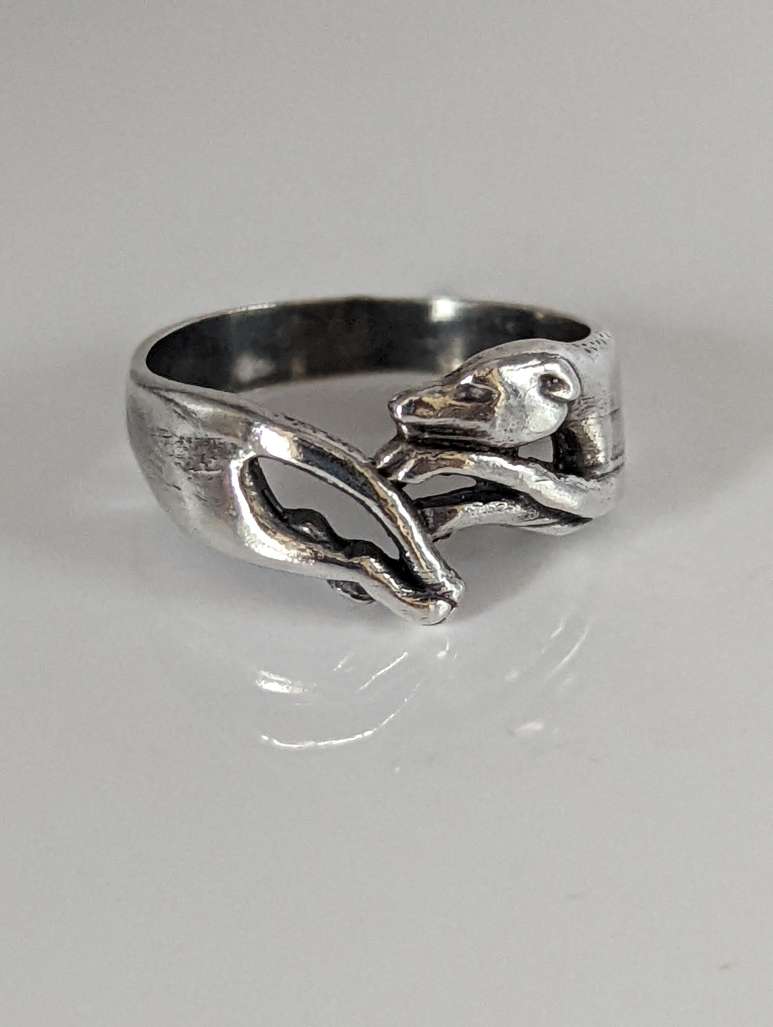925 Silver Greyhound Ring – Handmade Elegant Dog Lover’s Band