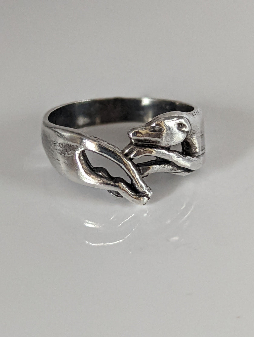 925 Silver Greyhound Ring – Handmade Elegant Dog Lover’s Band