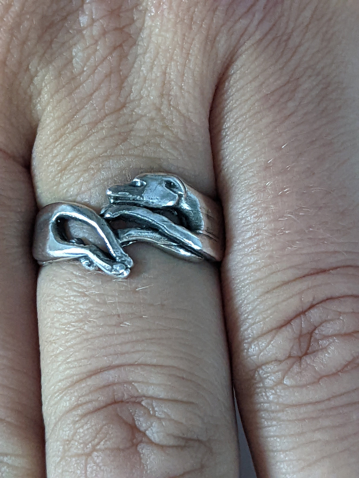 925 Silver Greyhound Ring – Handmade Elegant Dog Lover’s Band