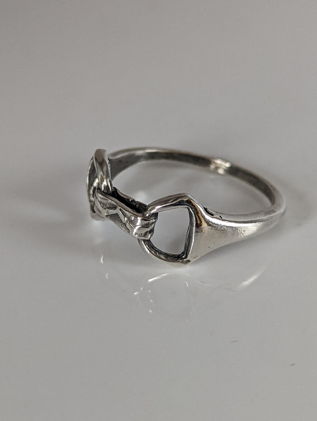 925 Silver Snaffle Bit Ring – Equestrian Jewellery for Him & Her