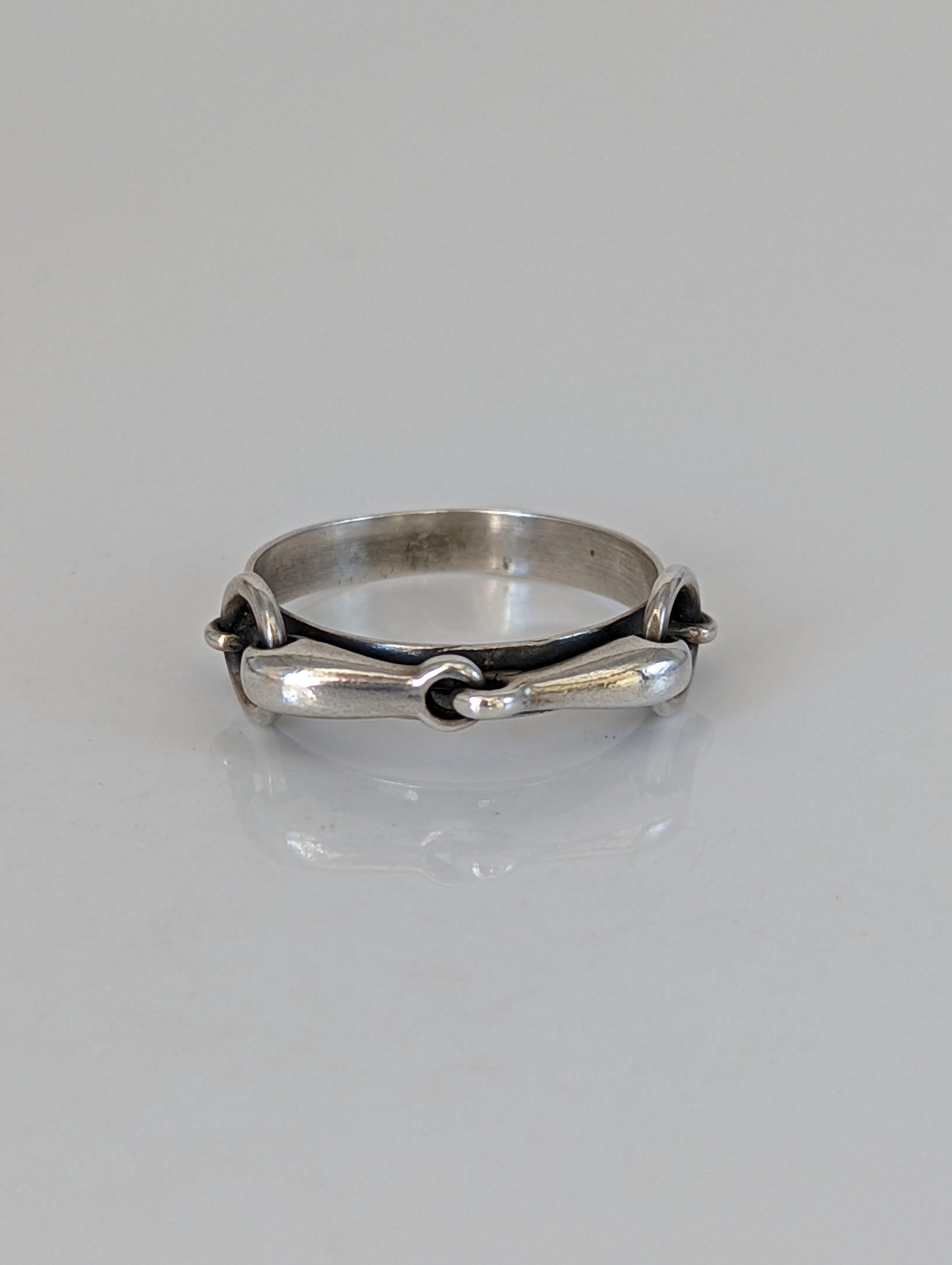 Silver Steed Snaffle on a Silver Band