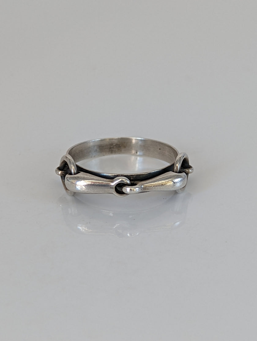 Silver Steed Snaffle on a Silver Band