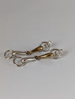 Silver Steed Snaffle Bit Stud Earrings