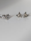 Silver Steed Fox Head Stud Earrings