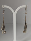 Silver Steed Tulip Dangling Earrings