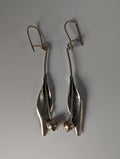 Silver Steed Tulip Dangling Earrings
