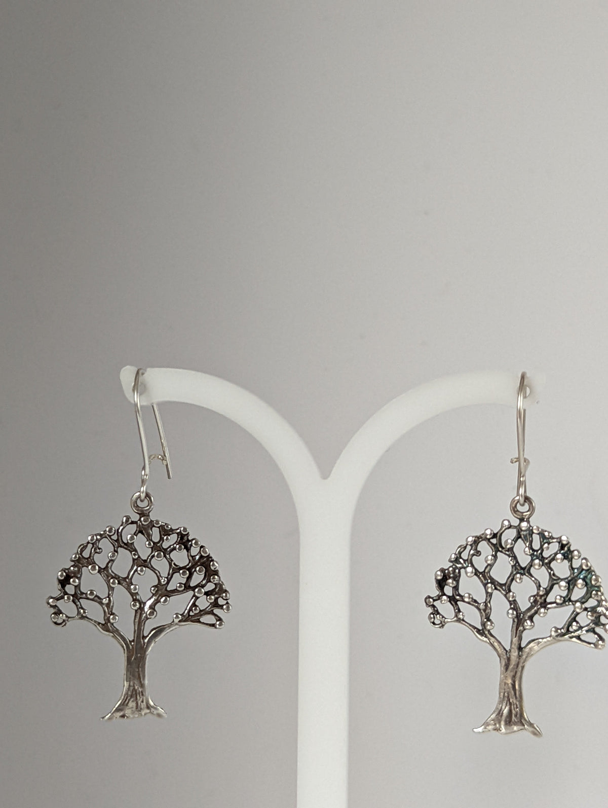 Silver Steed Fruit Tree Dangling Earrings