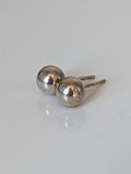 Silver Steed Balls Stud Earrings