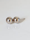 Silver Steed Medium Balls Stud Earrings