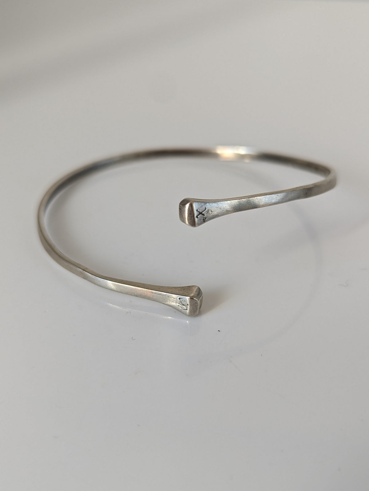 Silver Steed Hoofnail Bangle 1
