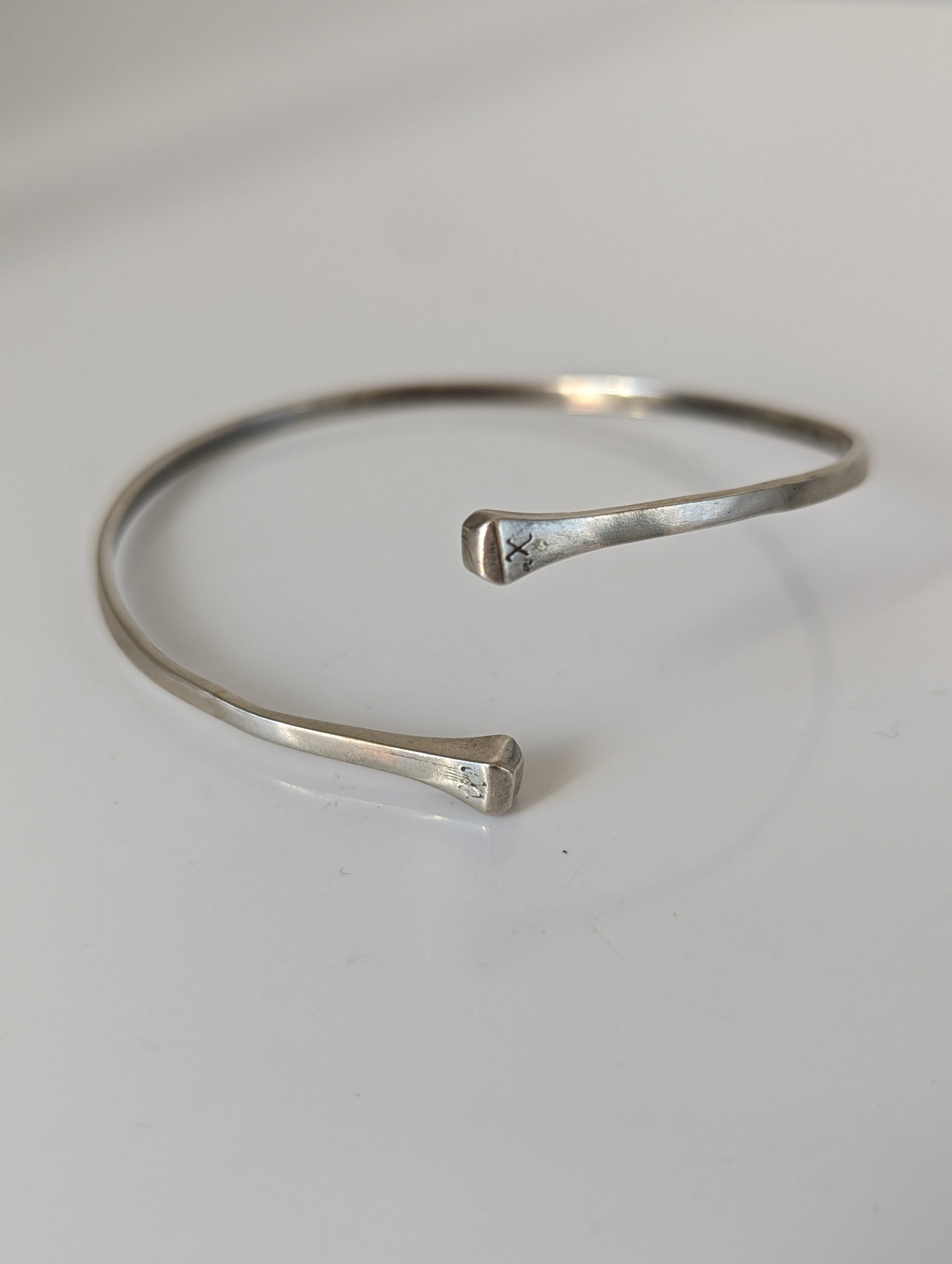 Silver Steed Hoofnail Bangle 1